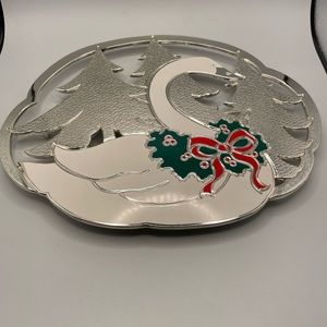NEW Swan Christmas Serving Plate